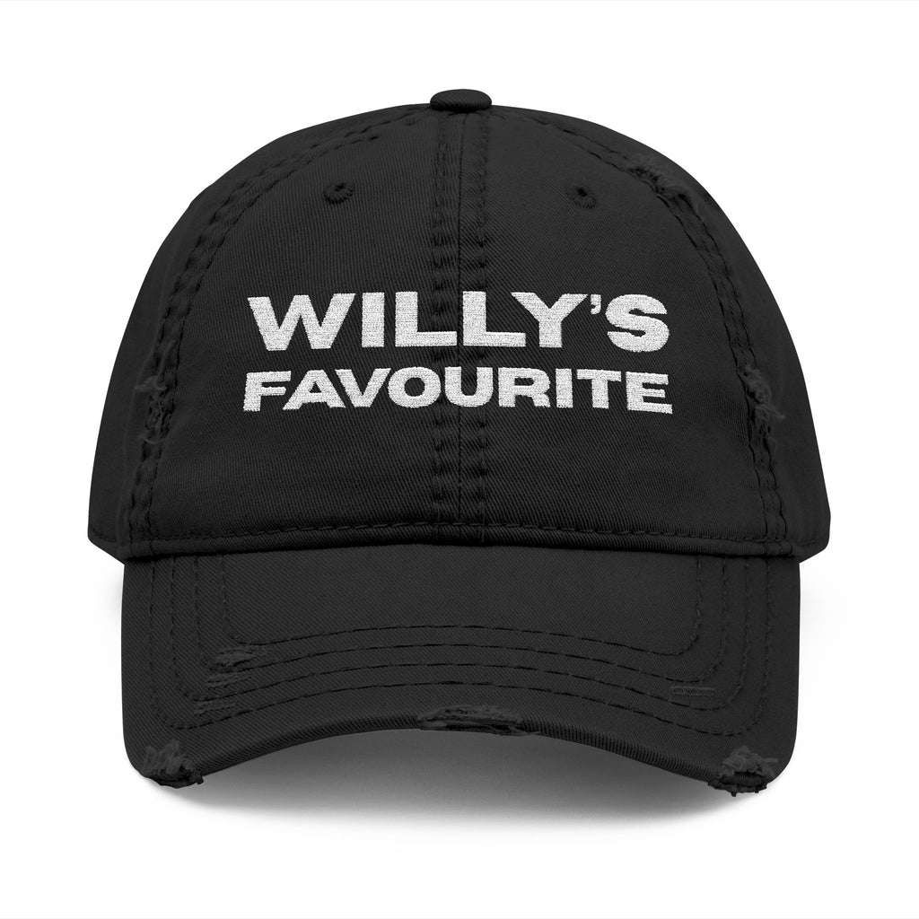 Willy's Favourite Distressed Dad Hat — Embroidered Vintage