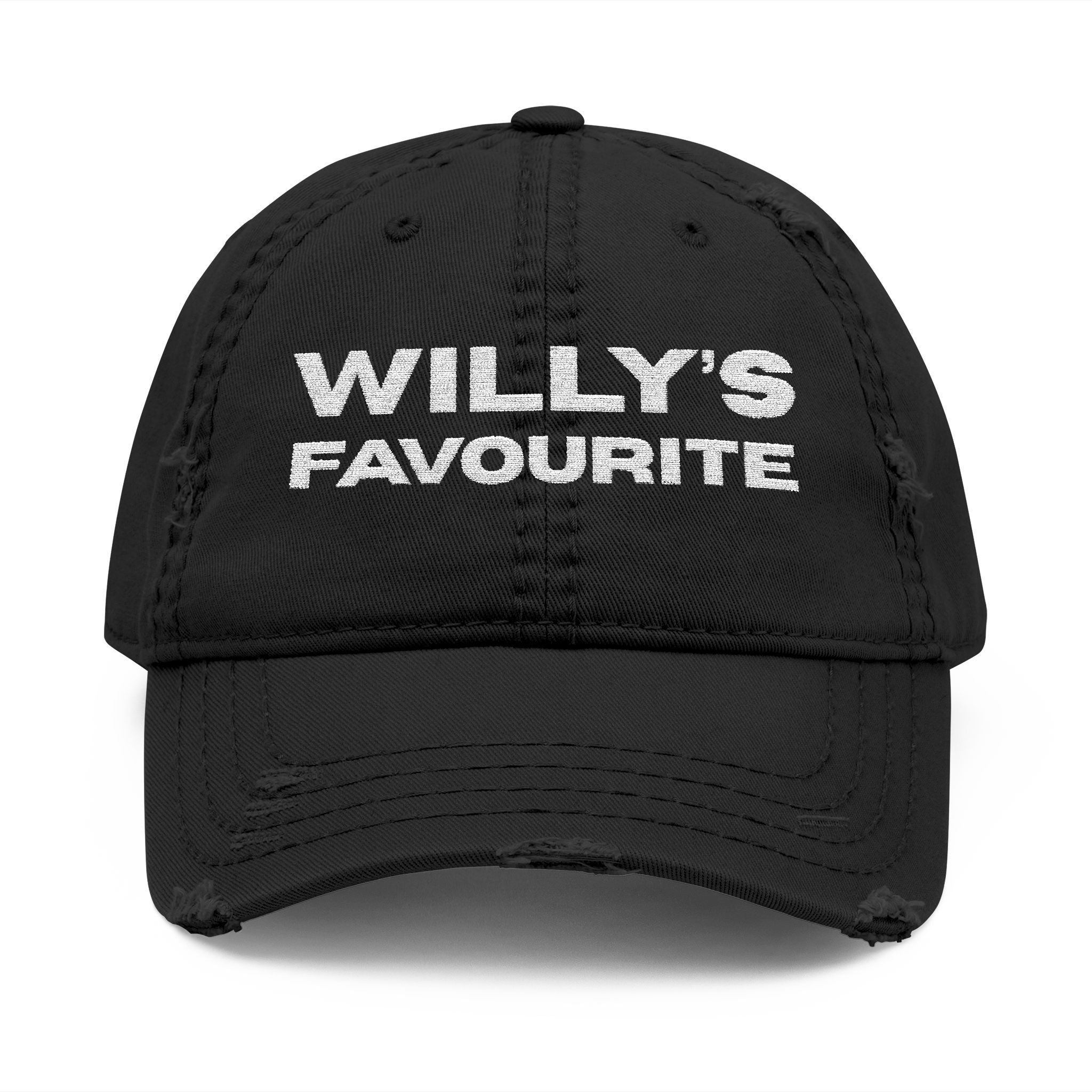 Willy's Favourite Distressed Dad Hat — Embroidered Vintage