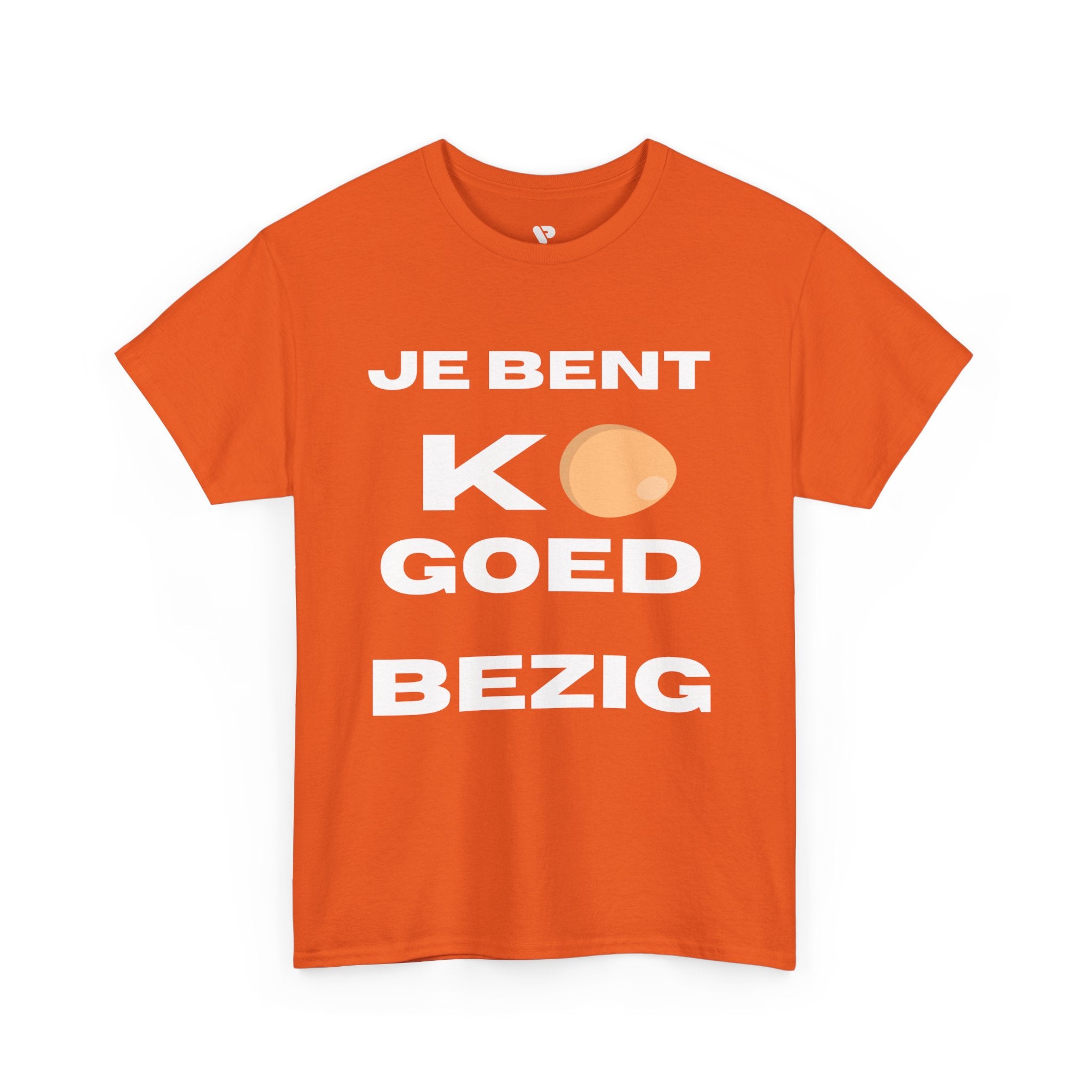 Dutch 'Je Bent K(o)goed Bezig' Orange Graphic Tee