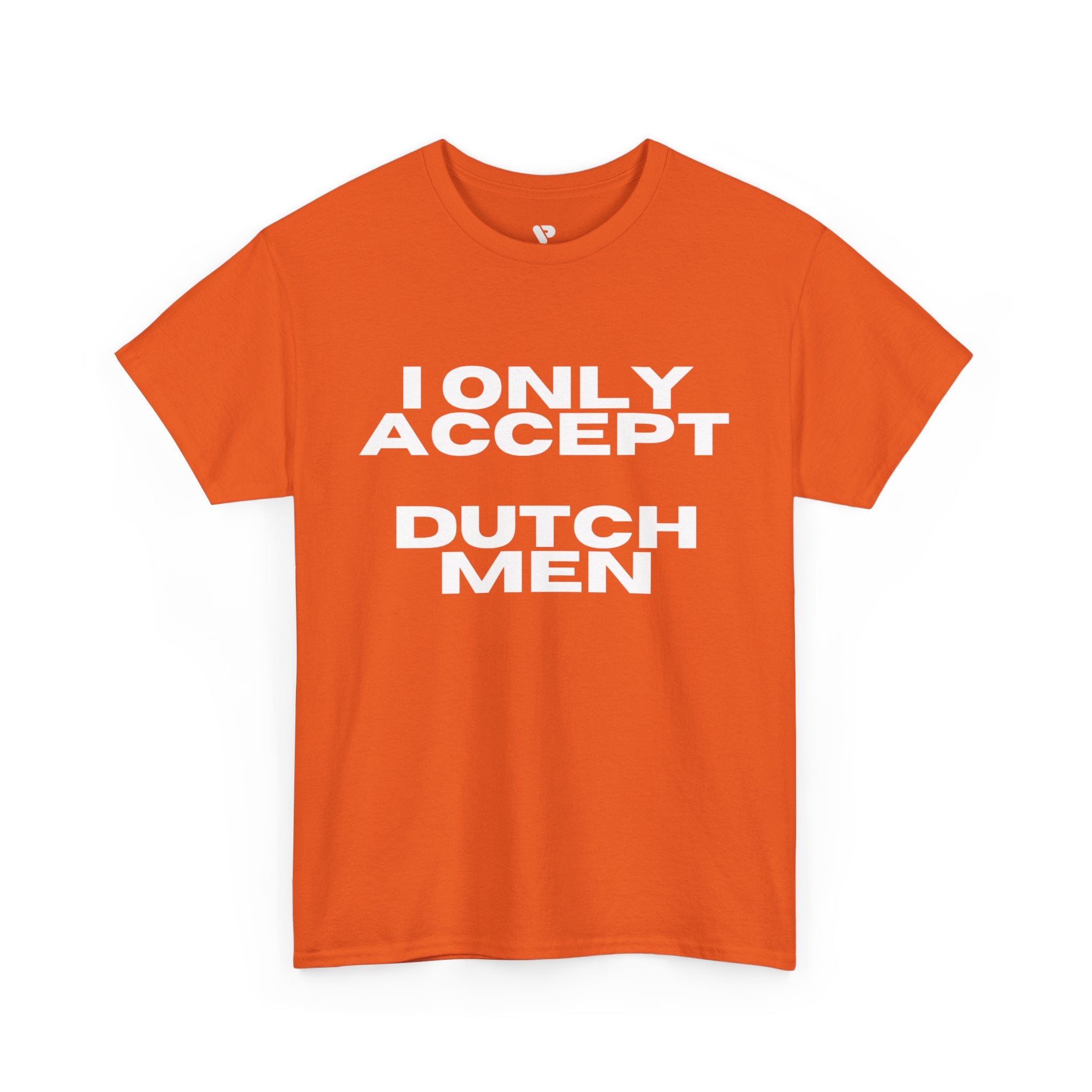 Copy of Copy of T-Shirt — "Met Jou Is Het Altijd Wijn!" Orange Dutch Graphic Tee