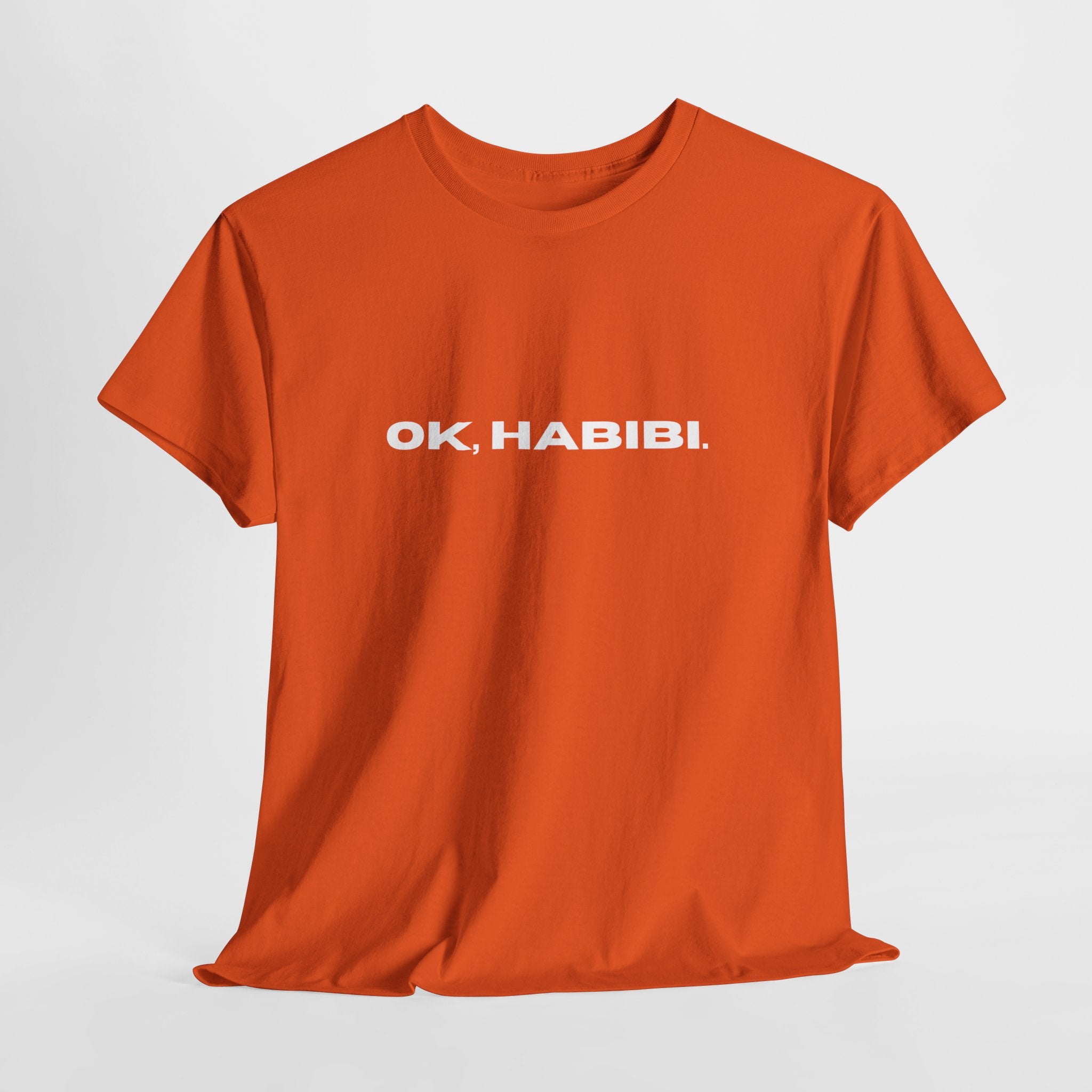 OK, Habibi! Tee — Playful Arabic Phrase Graphic T‑Shirt