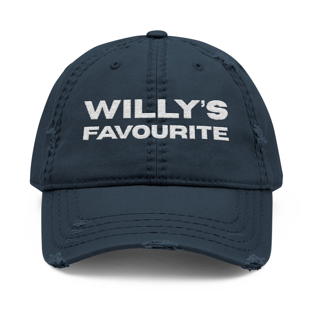 Willy's Favourite Distressed Dad Hat — Embroidered Vintage