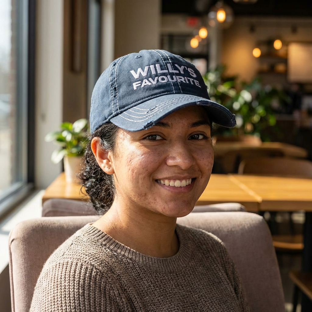 Willy's Favourite Distressed Dad Hat — Embroidered Vintage