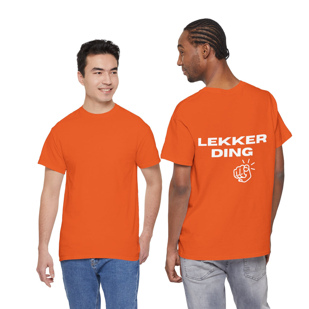 T-Shirt — "Lekker Ding" Graphic Tee (Bold Back Print, Casual Streetwear)