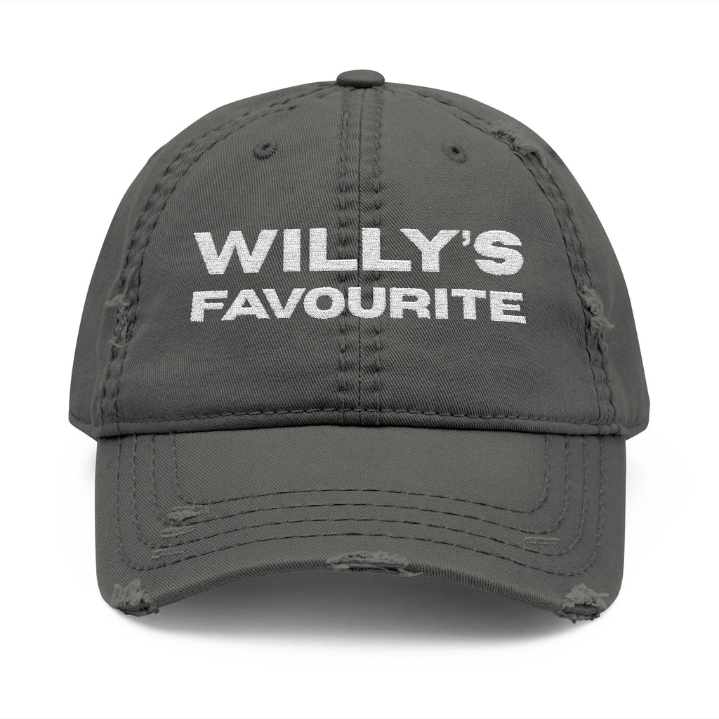 Willy's Favourite Distressed Dad Hat — Embroidered Vintage