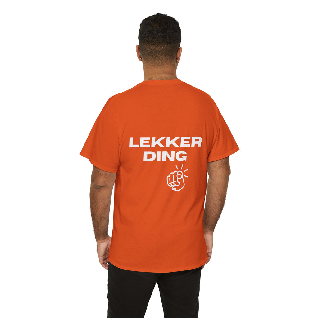 T-Shirt — "Lekker Ding" Graphic Tee (Bold Back Print, Casual Streetwear)