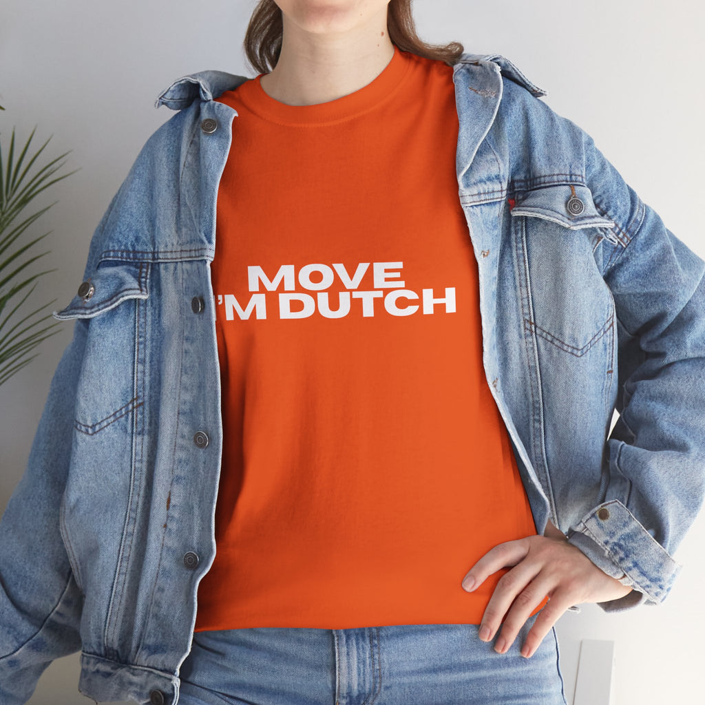 T-Shirt ''MOVE I'M DUTCH'' - Orange T-shirt Unisex